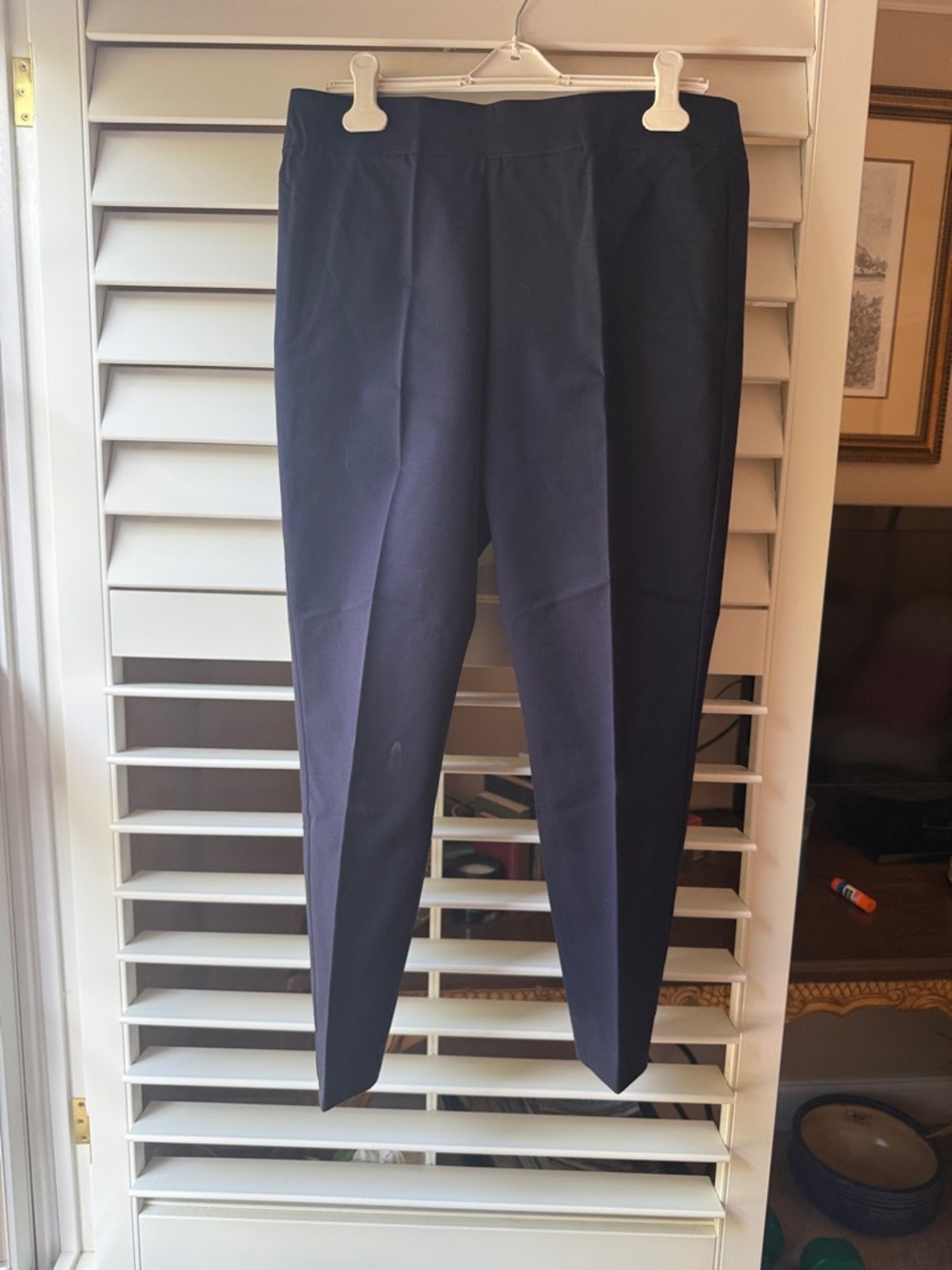 Talbots Navy Slim Pull-On Dress Pants